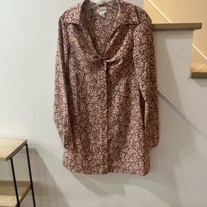 Floral Long-Sleeve Dress